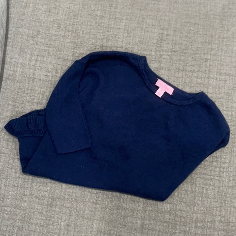 New Lilly Pulitzer Girls Tierneigh Sweater Navy